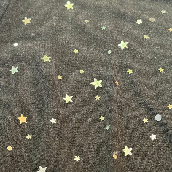 KOI "Tessa Stars" Underscub Longsleeved T Shirt, Black with Stars, Size LARGE - Picture 5 of 5